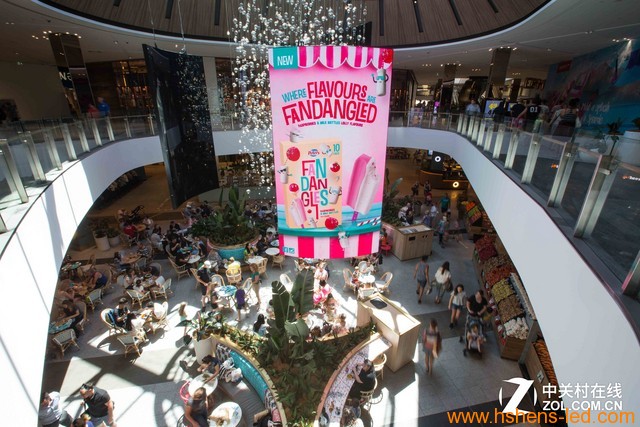 澳洲第四大商場(chǎng)部署巨型曲面LED大屏幕 