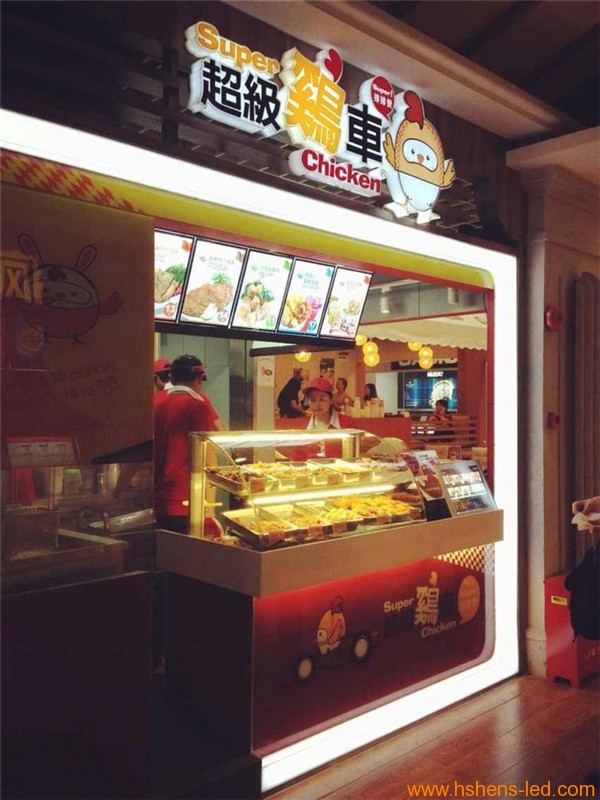 連鎖店廣告燈箱-超級雞車(chē)